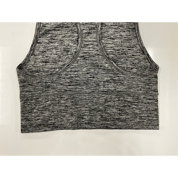 DKNY Womens Gray Heather Pattern Sports Bra Athletic Top Measurements in Picture - Picture 4 of 7